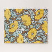 Poppy Art Illustratie Gele bloem Legpuzzel (Horizontaal)