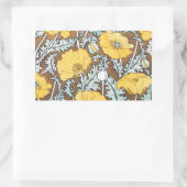 Poppy Art Illustratie Gele bloem Rechthoekige Sticker (Tas)