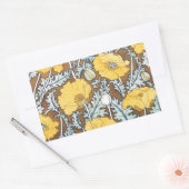 Poppy Art Illustratie Gele bloem Rechthoekige Sticker (Envelop)