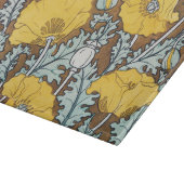 Poppy Art Illustratie Gele bloem Snijplank (Hoek)