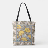 Poppy Art Illustratie Gele bloem Tote Bag (Achterkant)