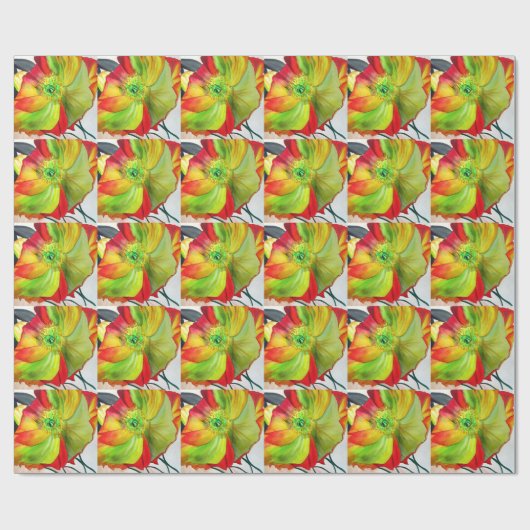 Poppy Art macro-papaver Cadeaupapier (Vlak)