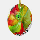 Poppy Art macro-papaver Keramisch Ornament (Rechts)