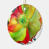 Poppy Art macro-papaver Keramisch Ornament (Links)
