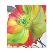 Poppy Art macro-papaver Notitieblok (Voorkant)