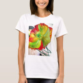 Poppy Art macro-papaver T-shirt (Voorkant)
