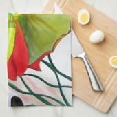 Poppy Art macro-papaver Theedoek (Quarter Fold)