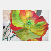 Poppy Art macro-papaver Theedoek (Horizontaal)