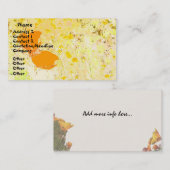 Poppy Art Visitekaartje (Voorkant / Achterkant)