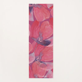 Poppy Art Waterverf Monogrammed Yogamat