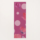 Poppy Art Waterverf Monogrammed Yogamat (Achterkant)