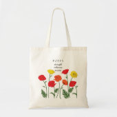 Poppy August Birth Month Flower Bag Tote Bag (Voorkant)