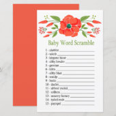 Poppy Baby word scramble game (Voorkant / Achterkant)