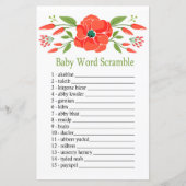 Poppy Baby word scramble game (Voorkant)