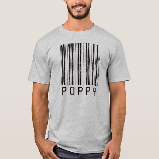 Poppy Barcode T-shirt (Voorkant)