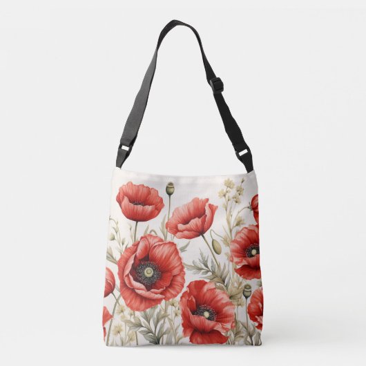 Poppy bedekt cross-body Tas (Achterkant)