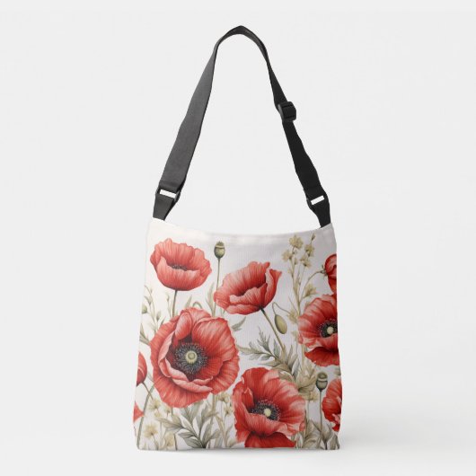Poppy bedekt cross-body Tas (Voorkant)