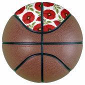 Poppy bloeiende vrolijke zomerbloemen basketbal (Rechts)