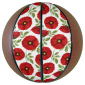 Poppy bloeiende vrolijke zomerbloemen basketbal (Verticaal)