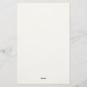 Poppy bloeiende vrolijke zomerbloemen briefpapier (Achterkant)