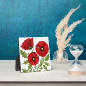 Poppy bloeiende vrolijke zomerbloemen fotoplaat (Insitu)