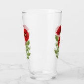 Poppy bloeiende vrolijke zomerbloemen glas (Links)