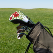 Poppy bloeiende vrolijke zomerbloemen golfheadcover (Insitu)