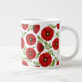 Poppy bloeiende vrolijke zomerbloemen grote koffiekop (Rechts)