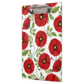 Poppy bloeiende vrolijke zomerbloemen klembord (Links)