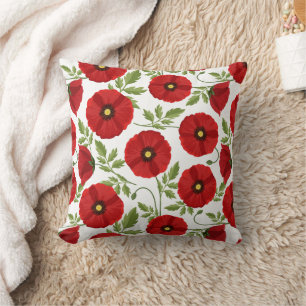 Poppy bloeiende vrolijke zomerbloemen kussen
