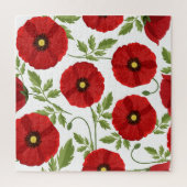 Poppy bloeiende vrolijke zomerbloemen legpuzzel (Verticaal)