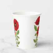 Poppy bloeiende vrolijke zomerbloemen papieren bekers (Rechts)