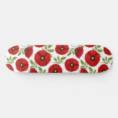 Poppy bloeiende vrolijke zomerbloemen persoonlijk skateboard (Horizontaal)