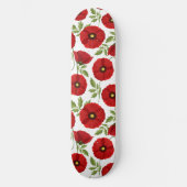 Poppy bloeiende vrolijke zomerbloemen persoonlijk skateboard (Voorkant)