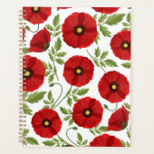 Poppy bloeiende vrolijke zomerbloemen planner (Voorkant)