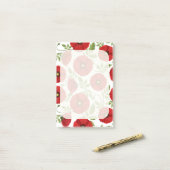 Poppy bloeiende vrolijke zomerbloemen post-it® notes (Op bureau)