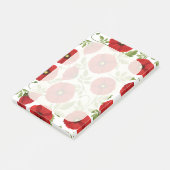 Poppy bloeiende vrolijke zomerbloemen post-it® notes (Schuin)