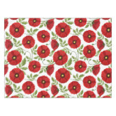 Poppy bloeiende vrolijke zomerbloemen tafelkleed (Voorkant (Horizontaal))