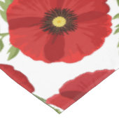 Poppy bloeiende vrolijke zomerbloemen tafelkleed (Gekanteld)