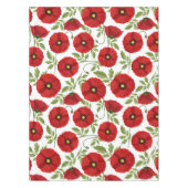 Poppy bloeiende vrolijke zomerbloemen tafelkleed (Voorkant)