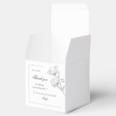 Poppy bloemen elegante bruiloft gunst zak bedankdoosjes (Geopend)