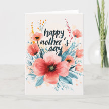 Poppy Bloemen en gelukkige Moeders dag vakantie ka