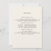 Poppy bloemen vrijgezellenfeest kaart (Achterkant)