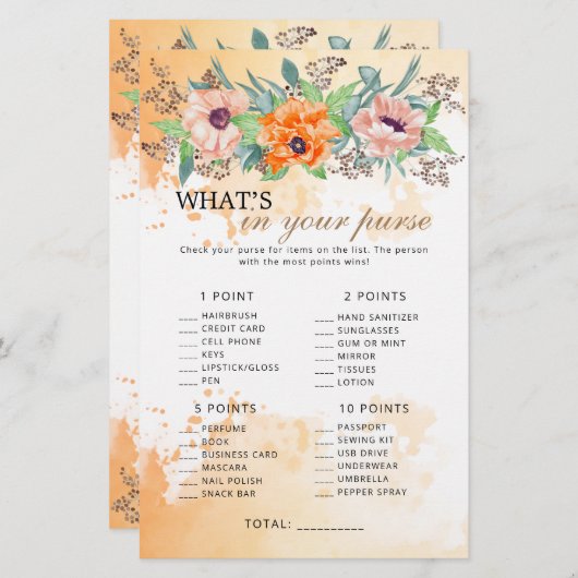 Poppy bloemen wat er in je paardenspel zit (Voorkant / Achterkant)