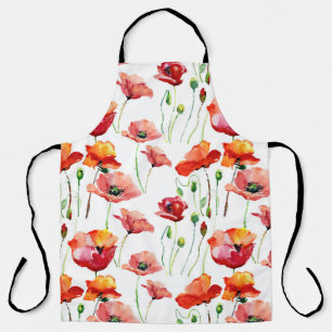 Poppy Blossom: eenvoudige naadloze achtergrond. Schort