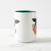 Poppy Boerderij - Koe met bloemen Mok (Midden)