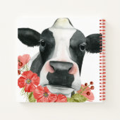 Poppy Boerderij - Koe met bloemen Notitieboek (Achterkant)