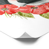 Poppy Boerderij - Koe met bloemen Poster (Hoek)