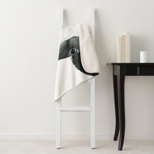 Poppy Boerderij - Koe met bloemen Sherpa Deken (In situ)