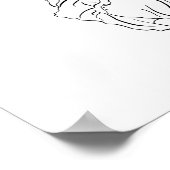 Poppy Botanical Line Art Poster (Hoek)